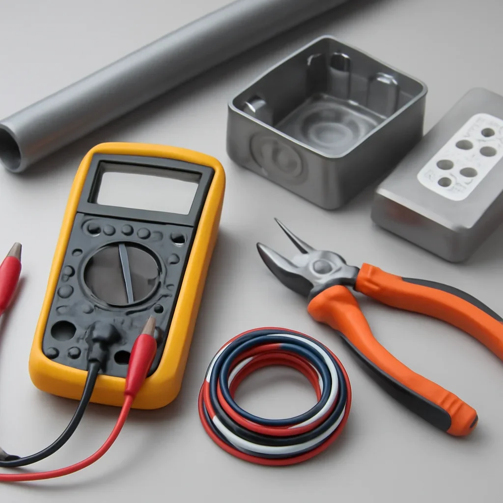Electrical testing equipment used to assess property conditions and project scope