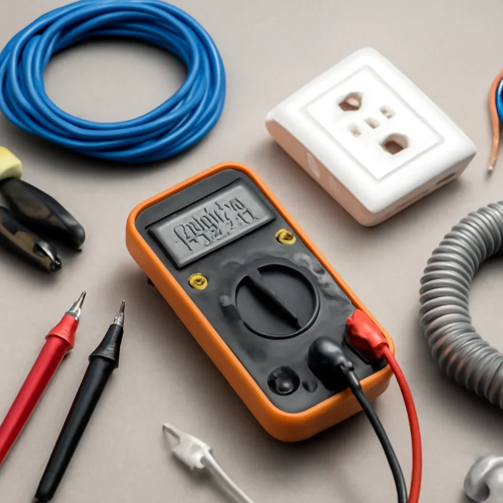 Data cable tools, connectors, and testing equipment prepared for an Emerald Park installation