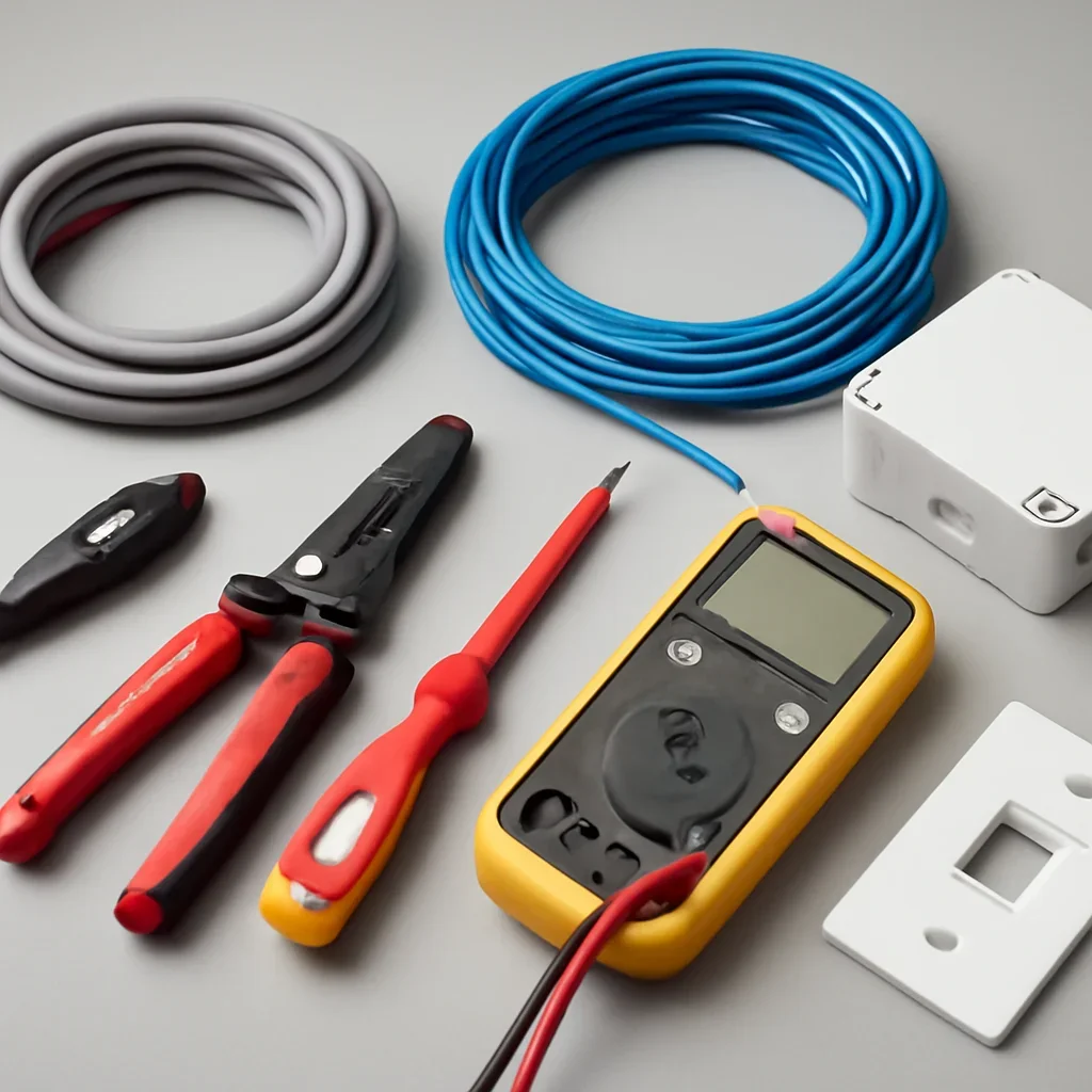 Network cable tools, connectors, and testing equipment used for data cable installation in Regina