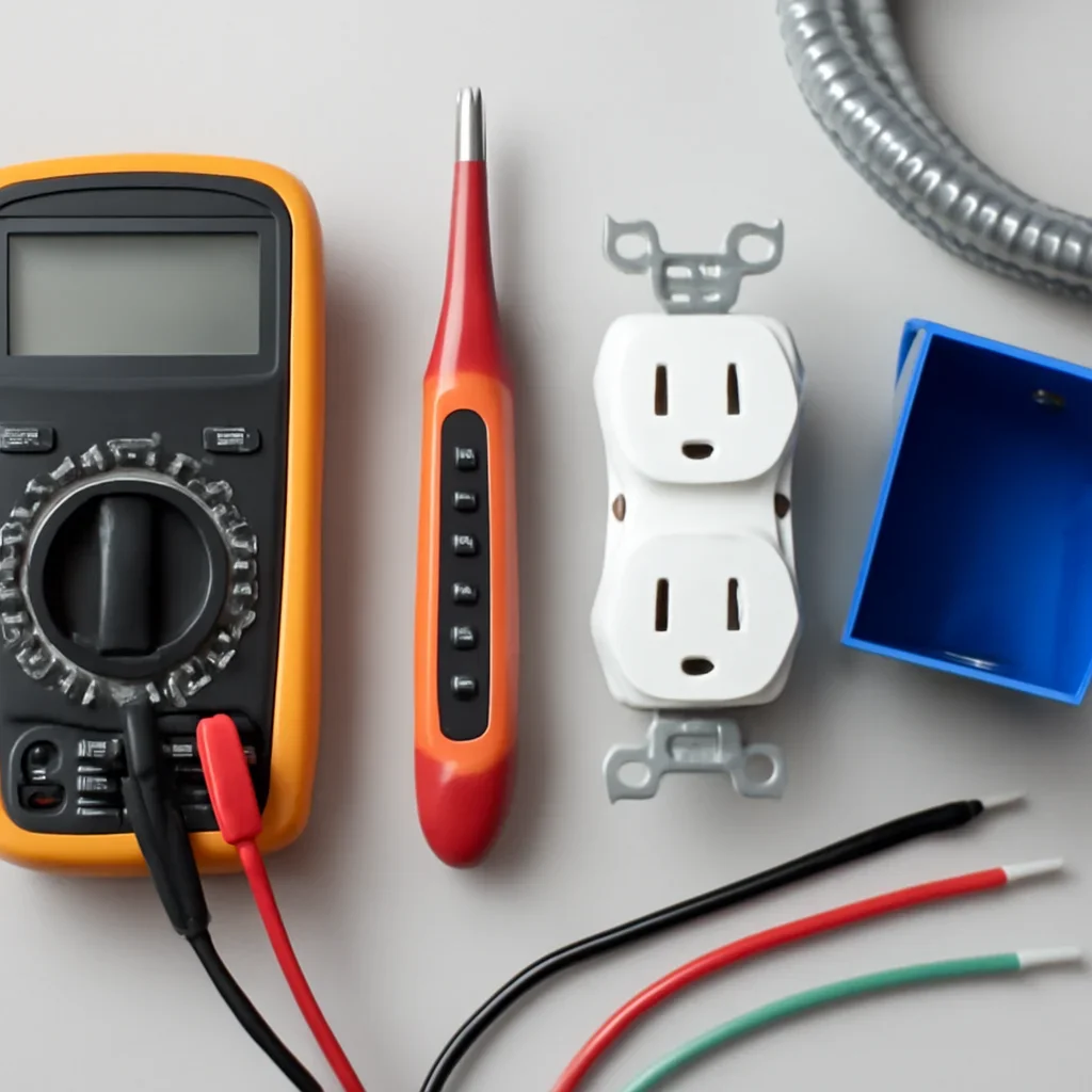 Electrical testing equipment used during a Regina property assessment