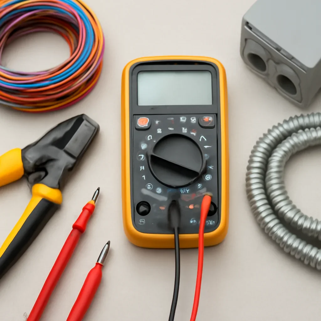 Electrical testing tools used during a Cathedral service call in Regina