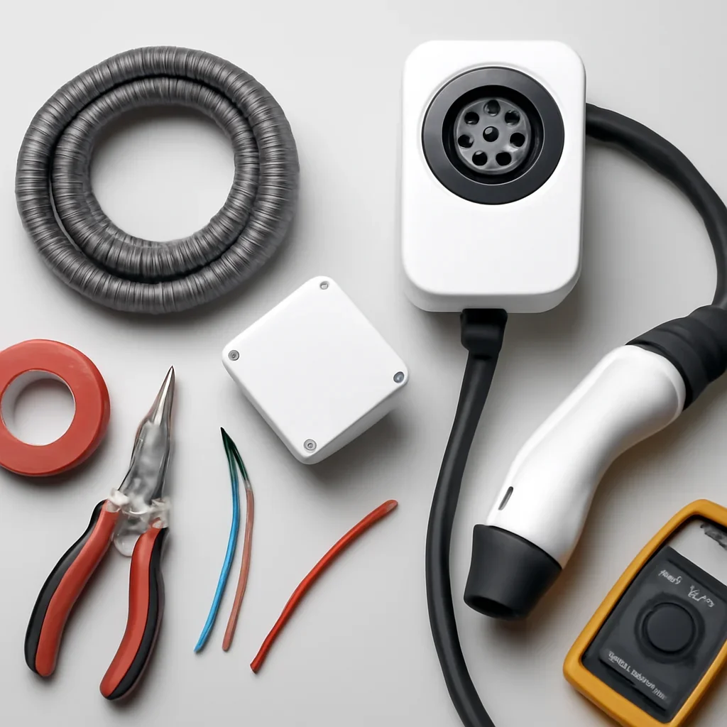 Electrical testing equipment used for EV charger troubleshooting in Regina