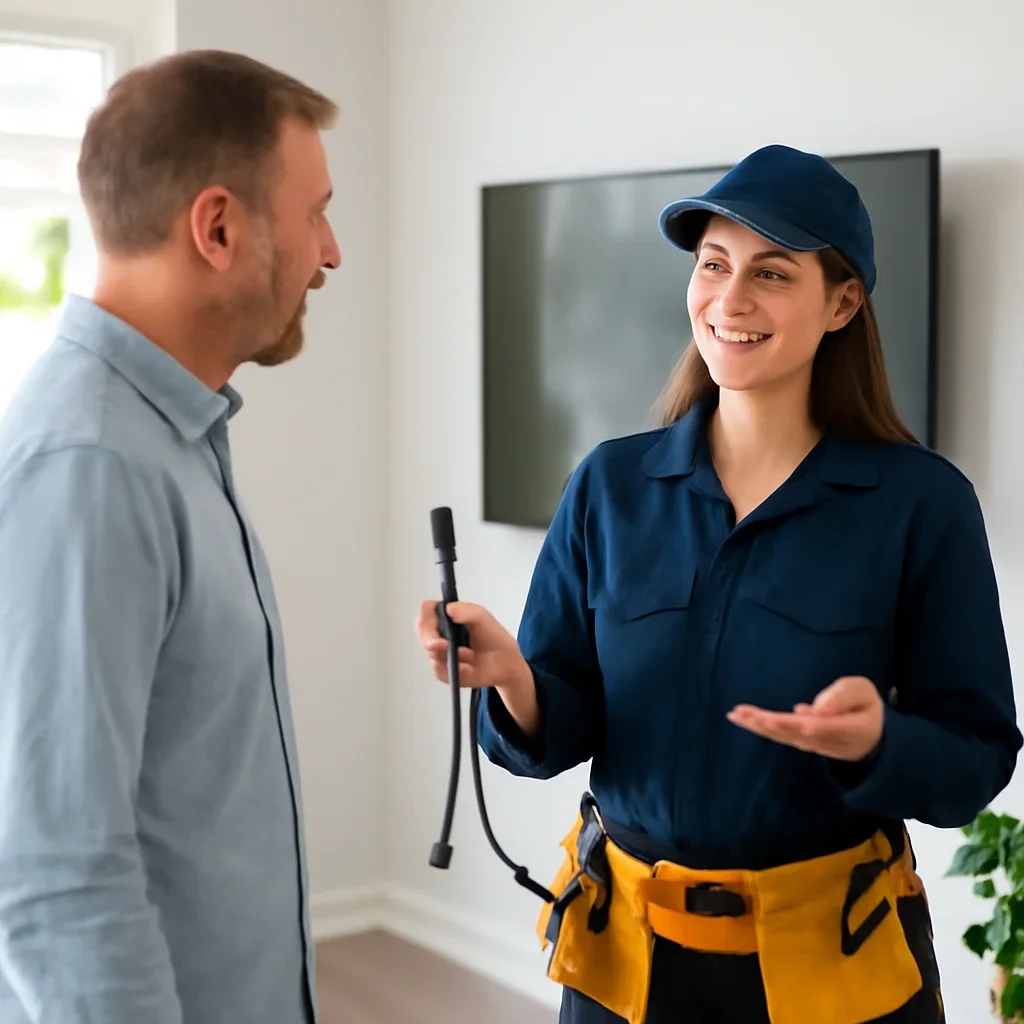 Regina property owner reviewing HDMI and network cable options