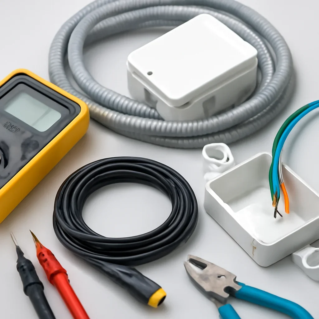 Tools and cable-management equipment for a Regina HDMI installation