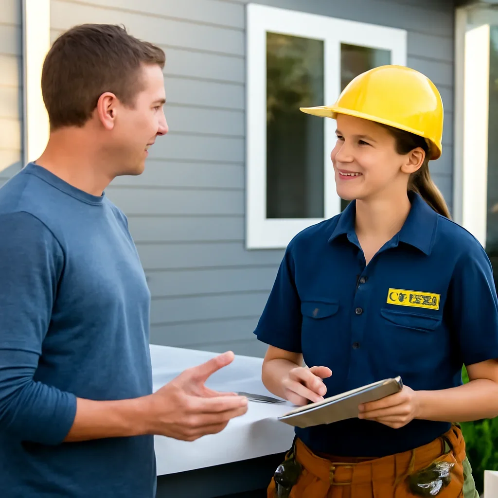 Emerald Park homeowner discussing a hot tub electrical installation