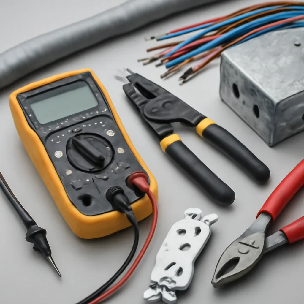 Industrial electrical testing equipment used during a Regina facility service call