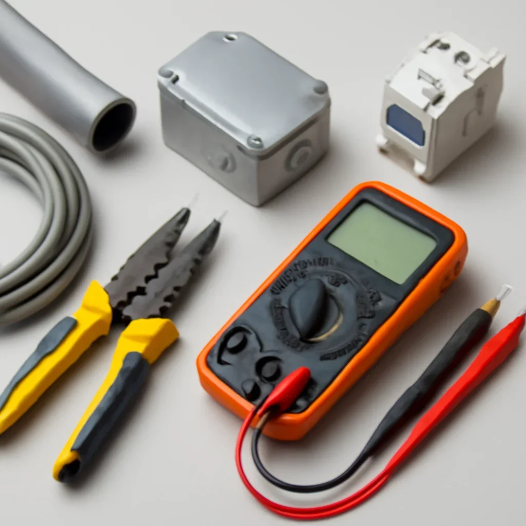 Electrical testing equipment used for a Level 2 EV charger installation in Regina