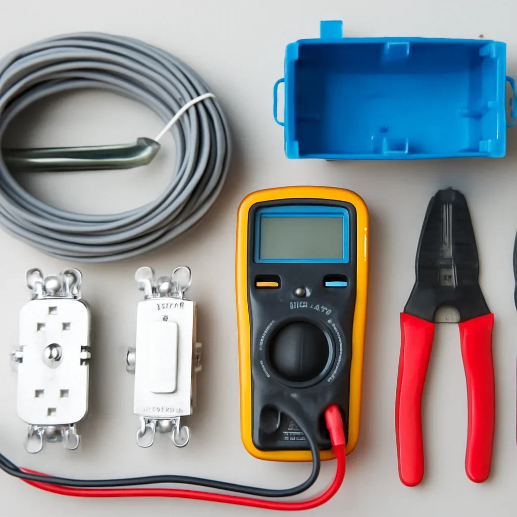 Electrical testing tools used for outlet and switch work in Regina