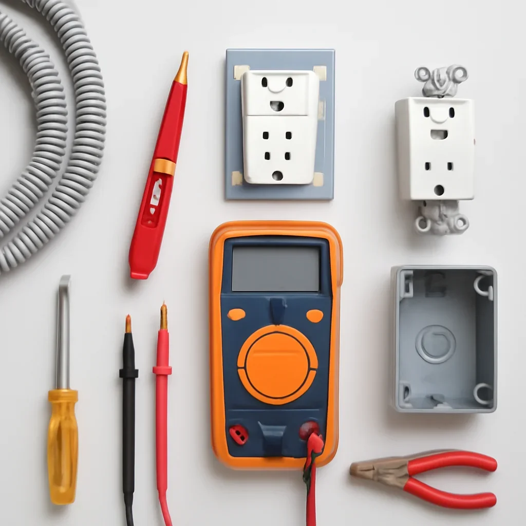 Electrical testing equipment used to diagnose a White City property